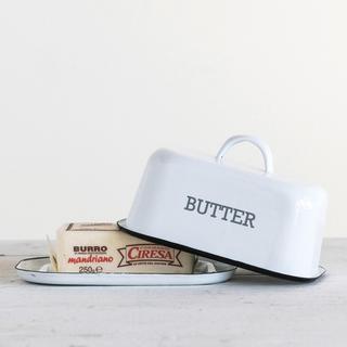 Enameled "Butter" Dish