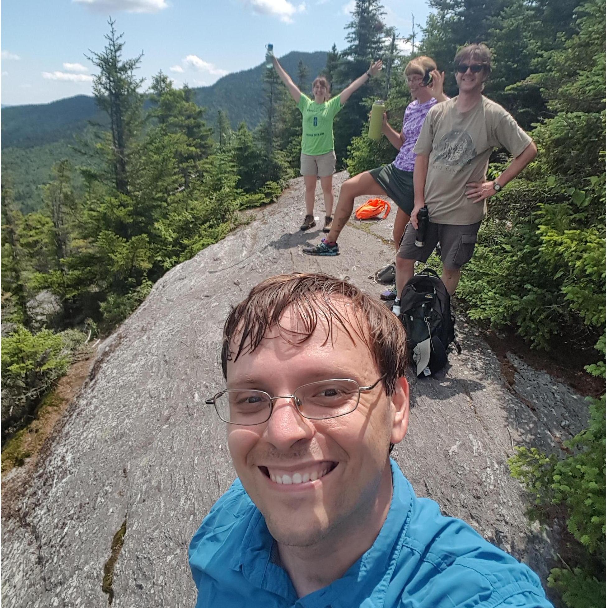 Conquering Vermont mountains.