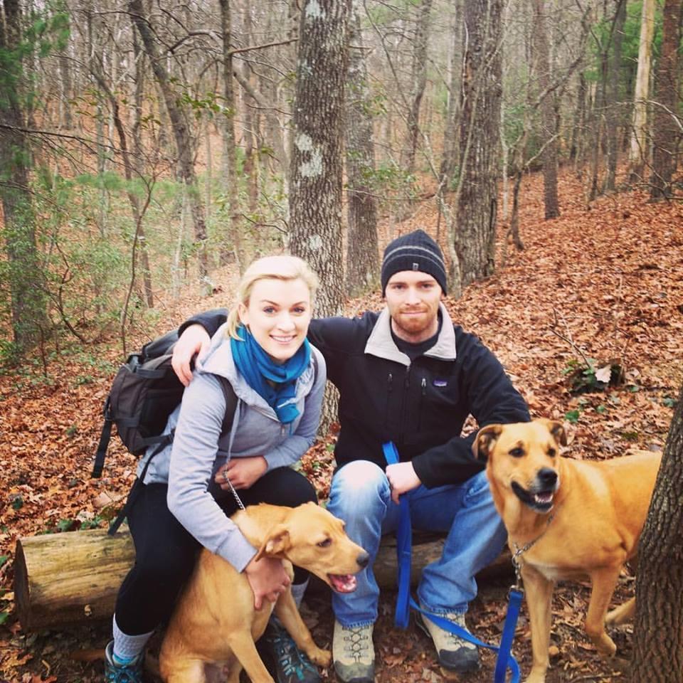 A hiking trip in the North Georgia Mountains with our crazy pups.  Henry (left) and Lilly (Right).  Henry is always ruining good pictures.