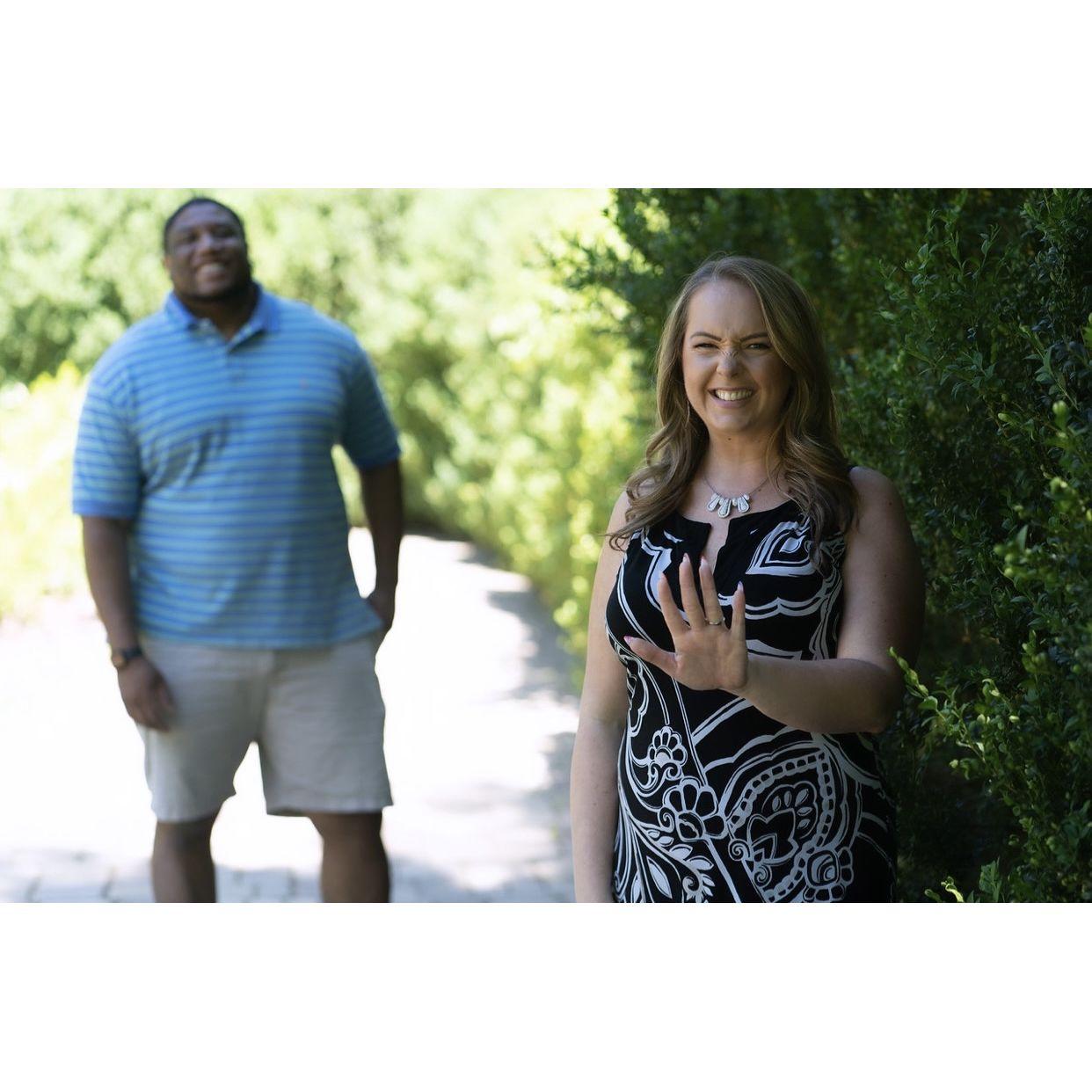 Lindsay was just a little excited when KJ popped the question (in case her face didn't already tell you that!)