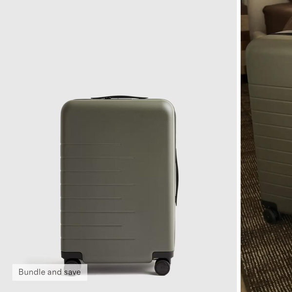 Expandable Carry-On Suitcase - Olive