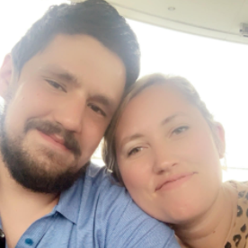 The two of us on our one year anniversary trip in Florida.