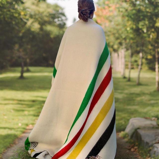 Hudson’s Bay Blanket, Wool blanket, Replica, Stripes Blanket, Canada Multistripe Point Blanket, Wool Camp Blanket, Canada Blanket, Pure Wool