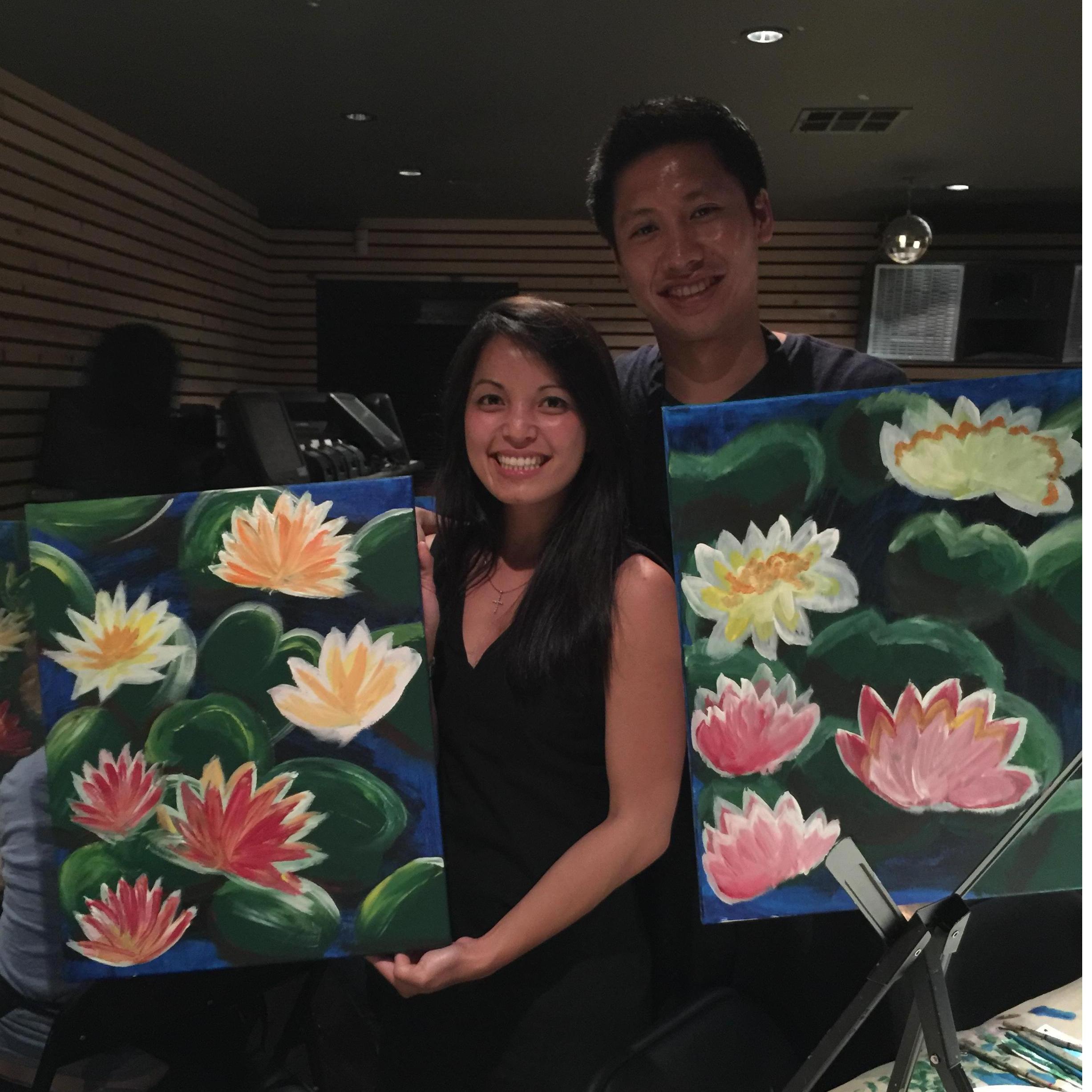 Paint Night! Whose is better, hmmmm?