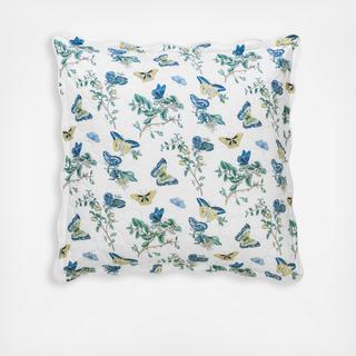 Baudin Butterfly Quilted Euro Sham