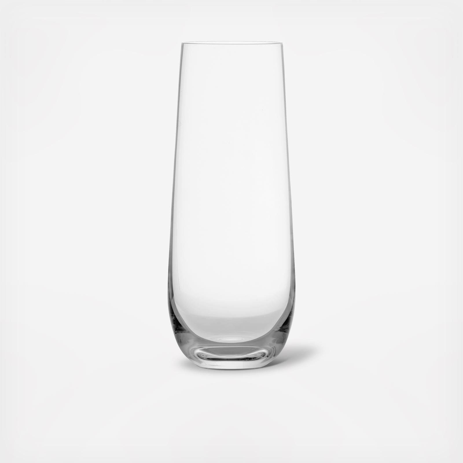 stemless flute champagne