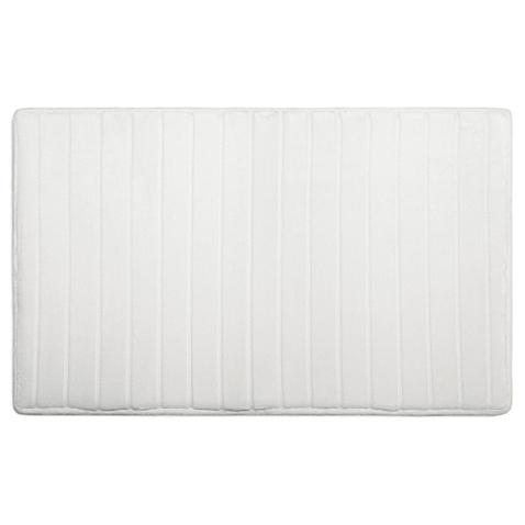 Microdry® Ultimate Luxury SoftLux™ 17-Inch x 24-Inch Memory Foam Bath Mat in White