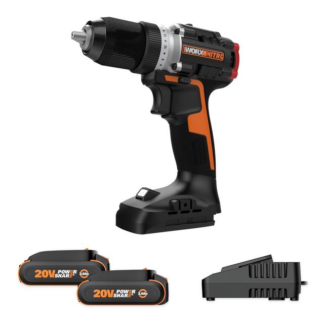 Worx Nitro WX130L 20V Compact Brushless 1/2” Drill/Driver