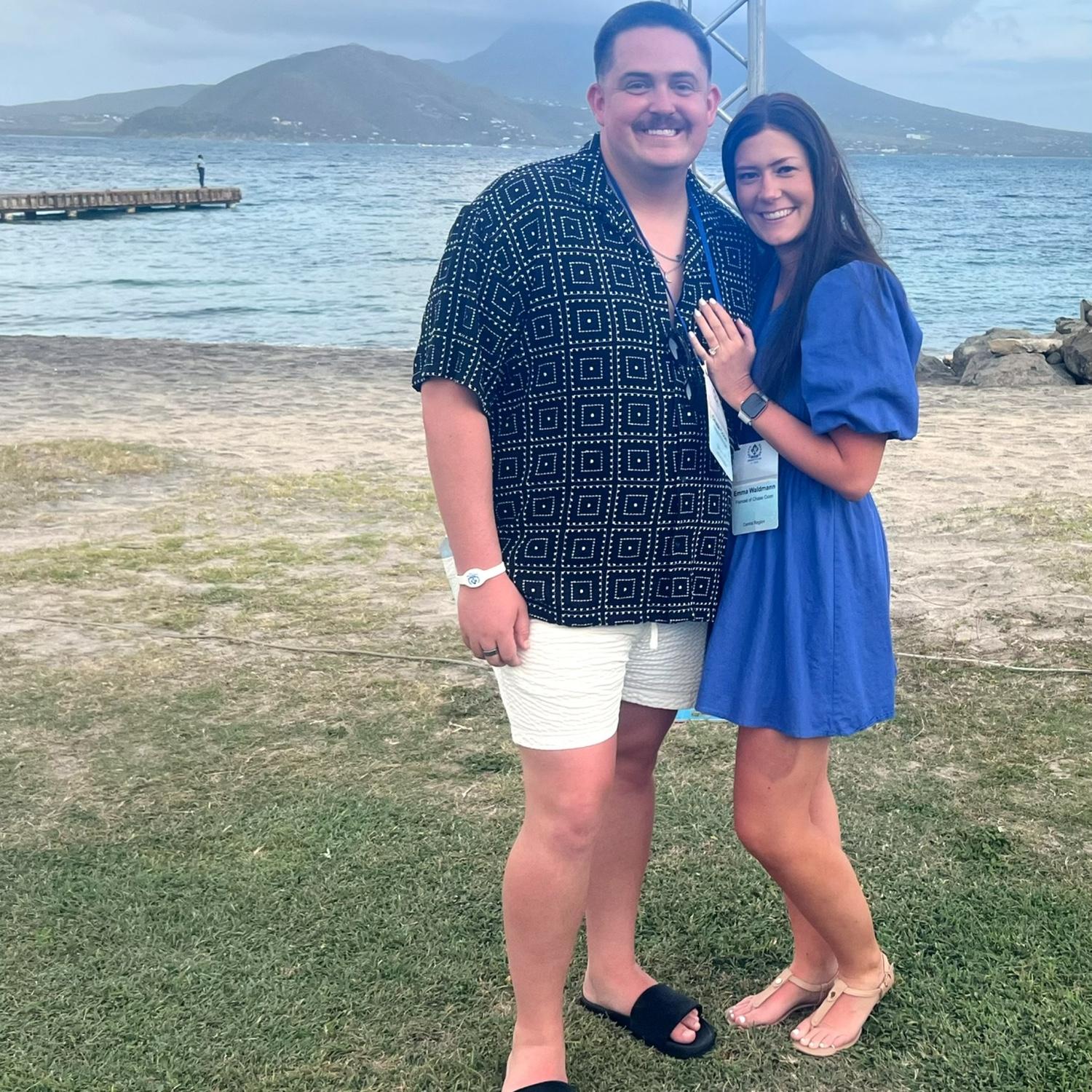 This photo is from our trip to Saint Kitts! This was Chase's 4th Chairman's Club trip!