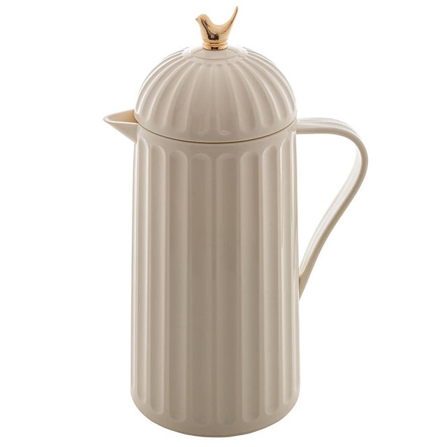 1 Liter White Bird Thermal Coffee Carafe, 34Oz Insulated Beverage Dispenser for Hot and Cold Drinks
