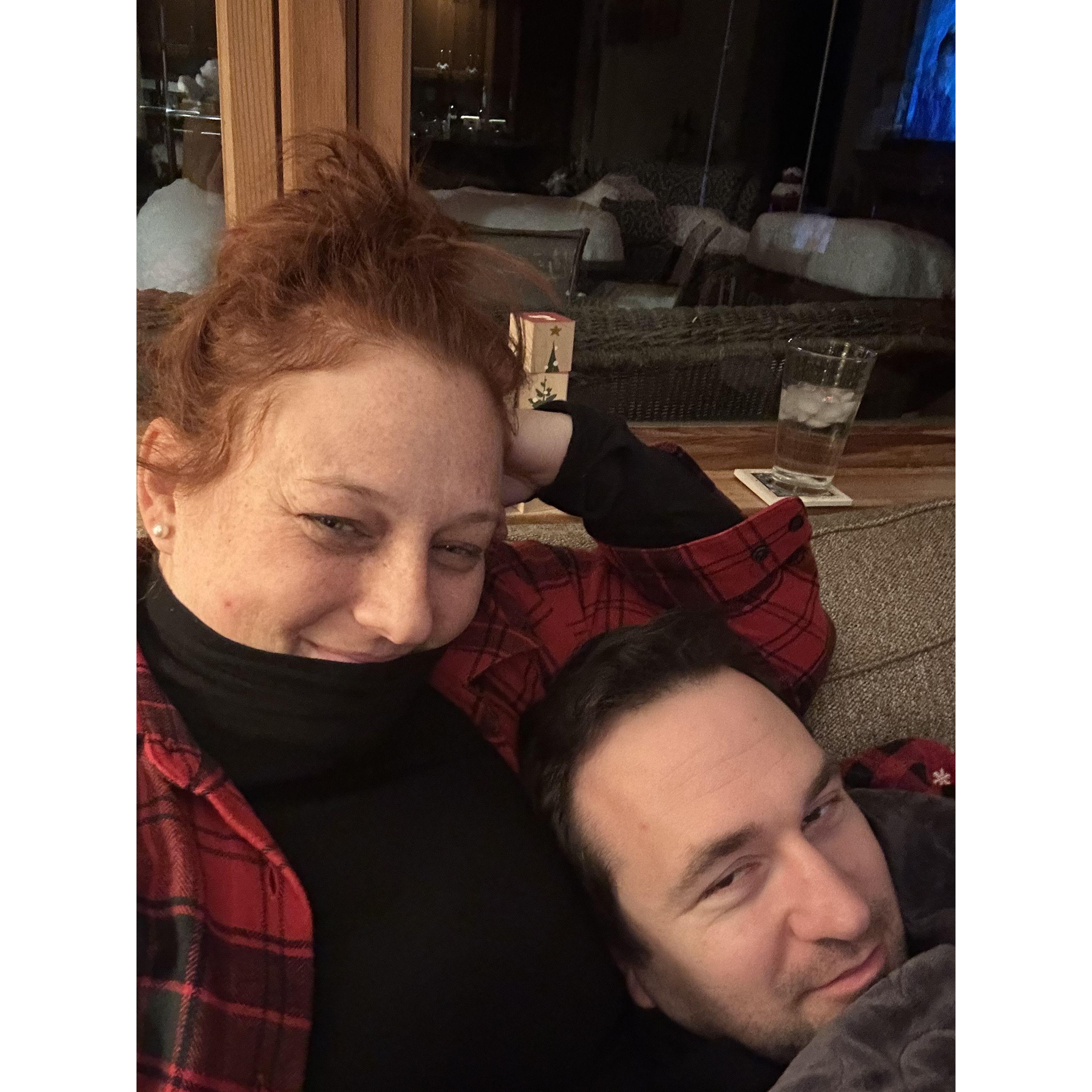 Mike's first Christmas in MN and it was -35 with the wind chill. He's not going back in the winter.