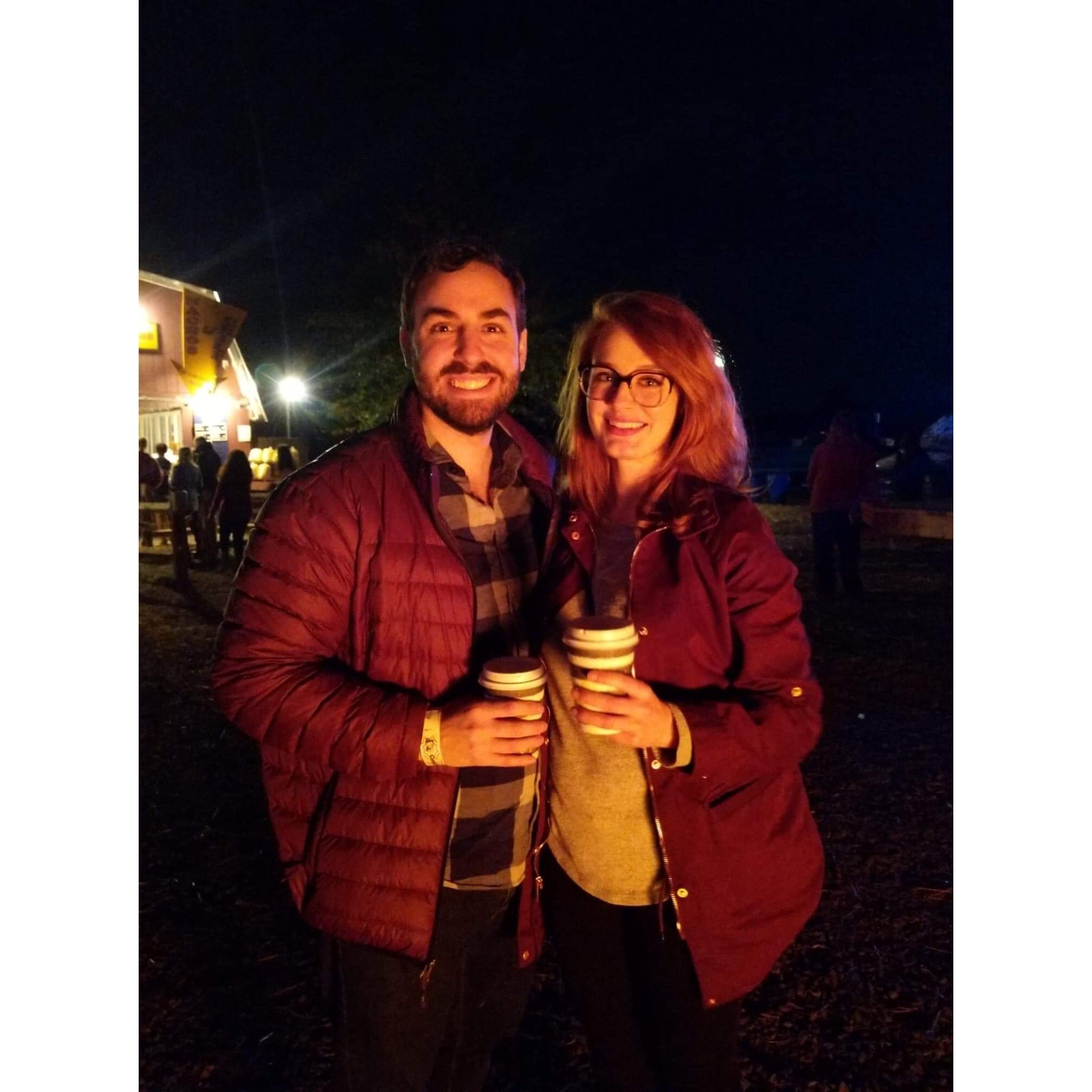 "Before we knew it we were picking pumpkins and drinking cider."