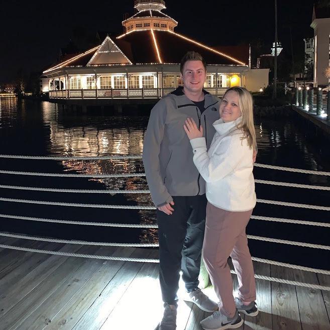 The exact spot where we got engaged.