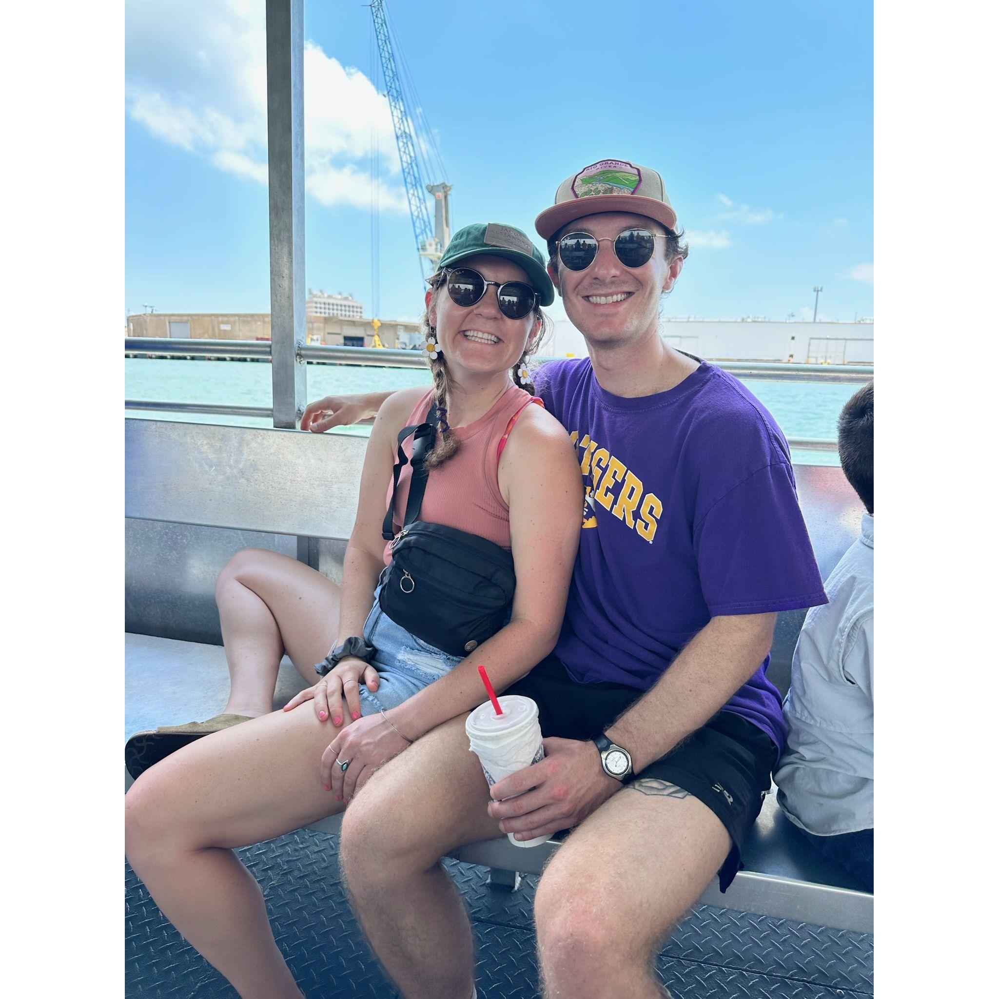 July 2023: Allie joins Jake's family for her first Polansky summer vacation
