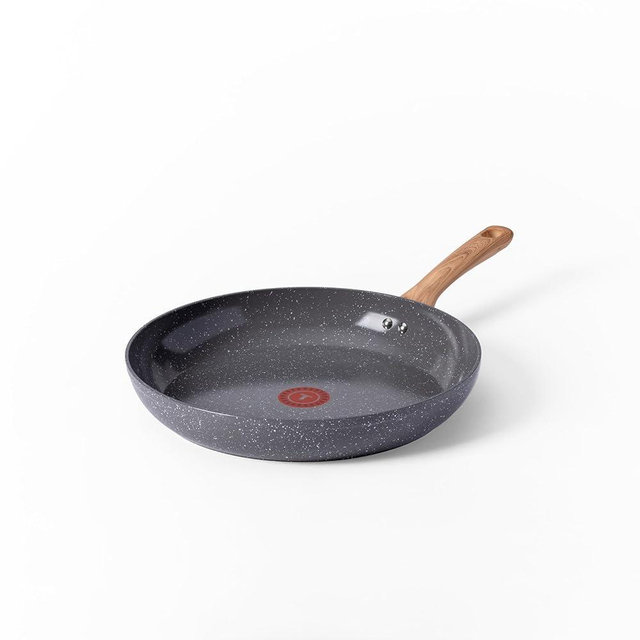 T-Fal Revive Ceramic Nonstick Frying Pan 12 Inch Skillet, Oven Safe to 350°F, Stay-Cool Handle, Grey Granite