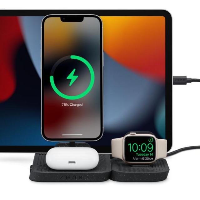 Zens 4-in-1 Modular Wireless Charger with iPad Charging Stand