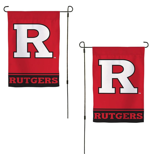 Desert Cactus Rutgers R Garden Flag – 19 x 12 Inch Rutgers Scarlet Knights Banner, for Outdoor Display and Events (Design A)