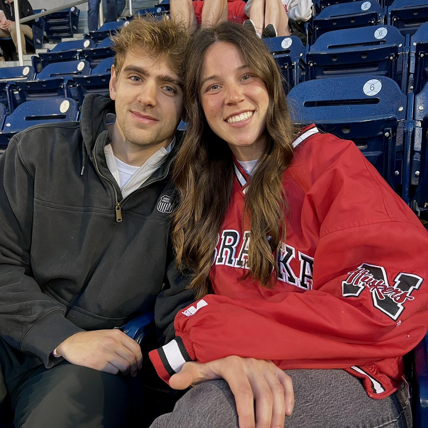 Natalie has offically converted Conner to being a Husker Fan!