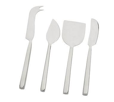 Luna Cheese Knives Set - Silver