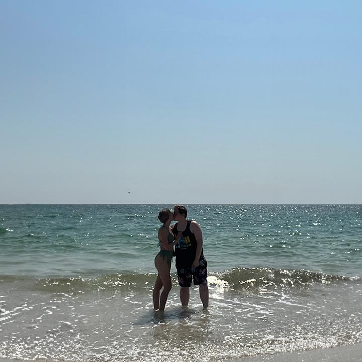 Our first vacation as a couple. This photo was taken on Caladesi Island, Florida which ended up being our go-to beach for the remainder of our trip in June of 2023