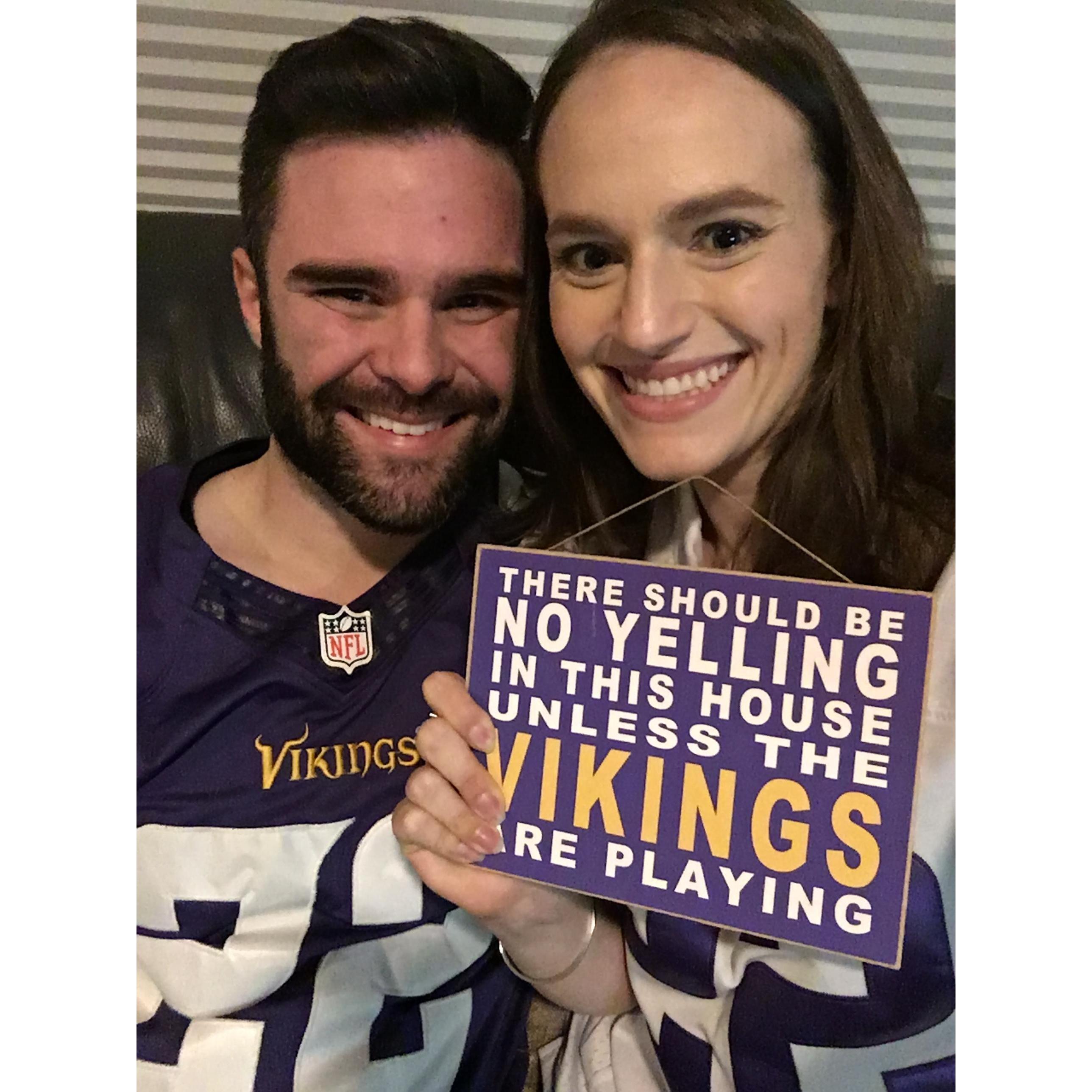 We are 'both' Vikings fans, now.