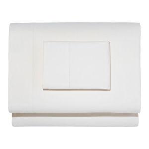 280-Thread-Count Pima Cotton Percale Sheet Set, White, King