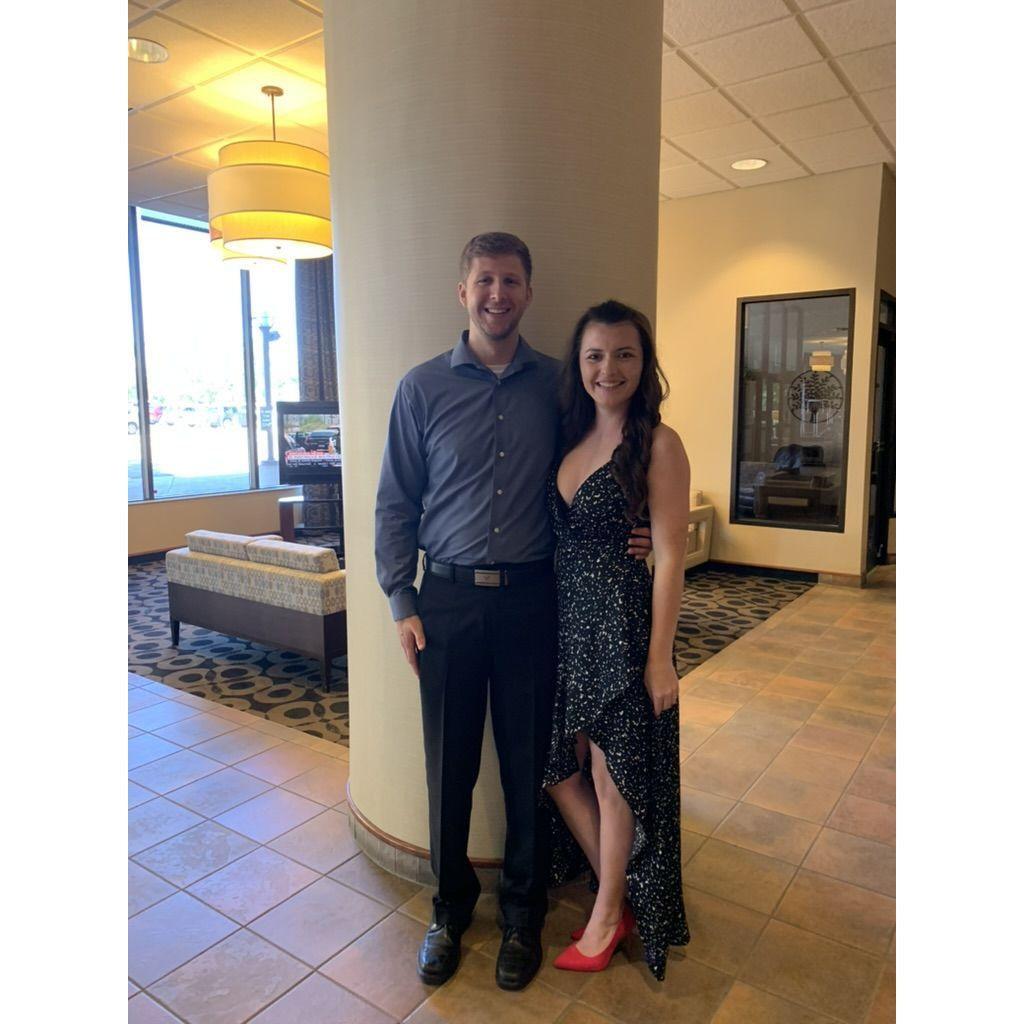 At the Vilipski wedding! We have been to several of our friends' weddings over the years, and can't wait for our own!