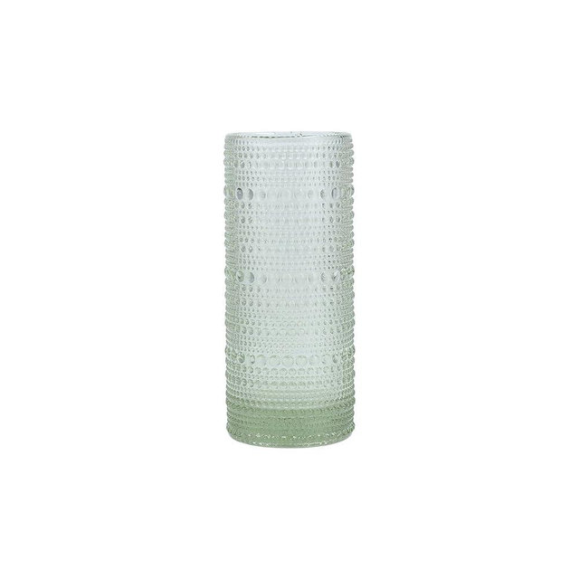 Fortessa Jupiter Beaded Hobnail Glass, 11 Ounce Collins/High Ball (Set of 6), Sage