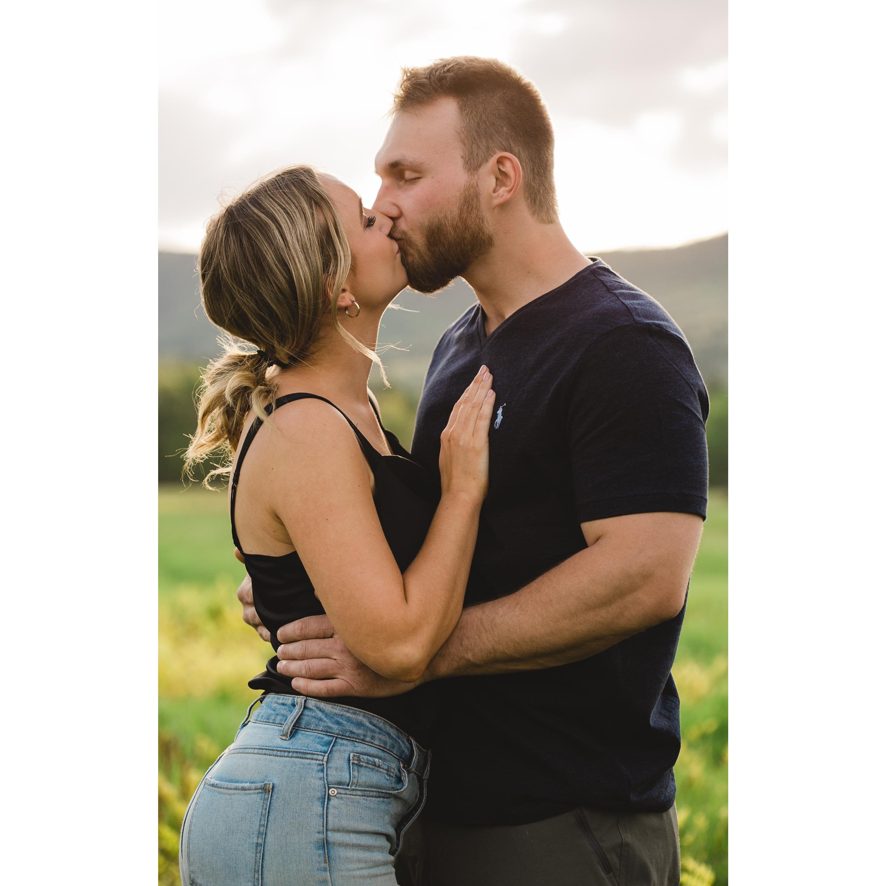 Engagement photos with our amazing wedding photographer