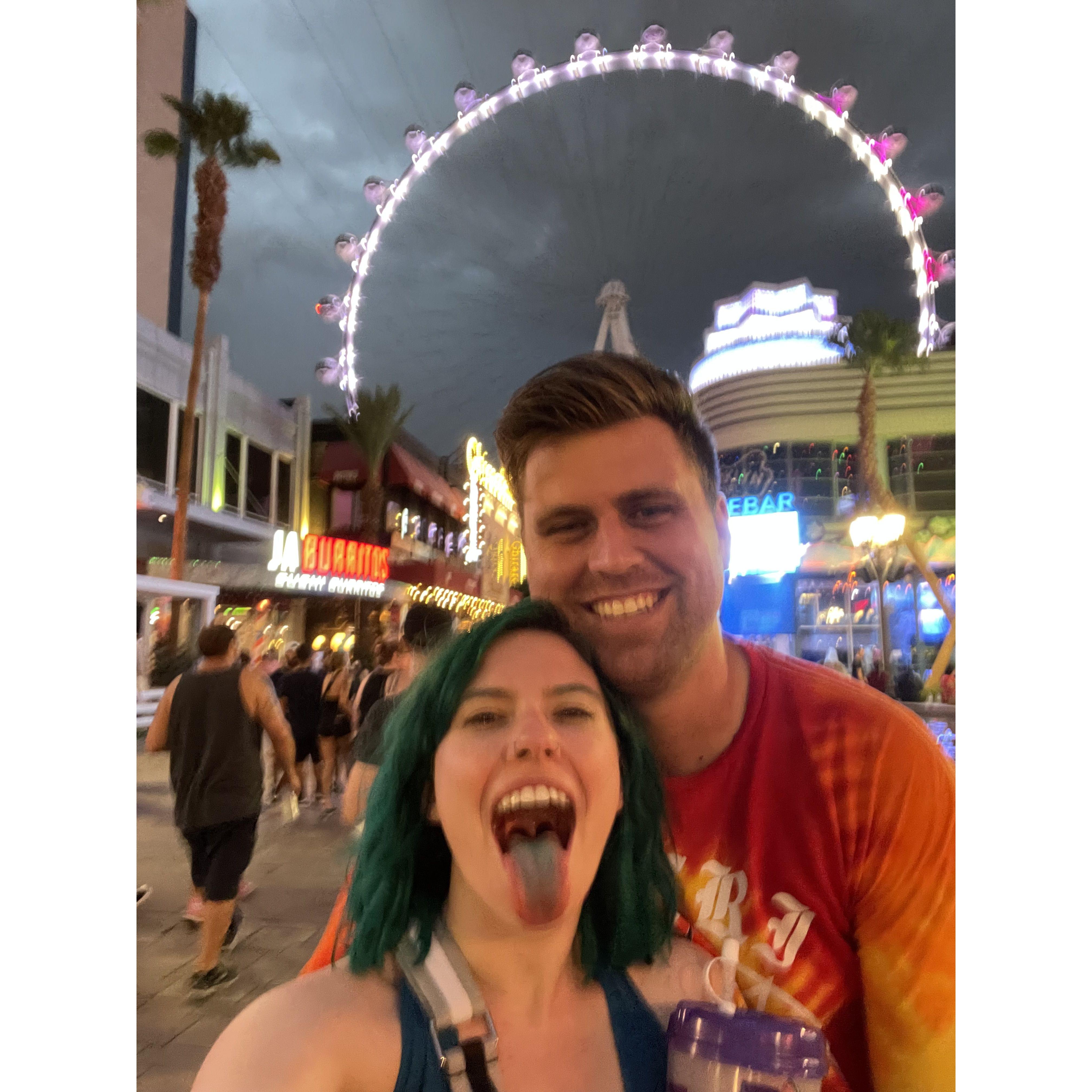 First time out in Vegas 
Went to Fat Tuesdays 
Can you tell???