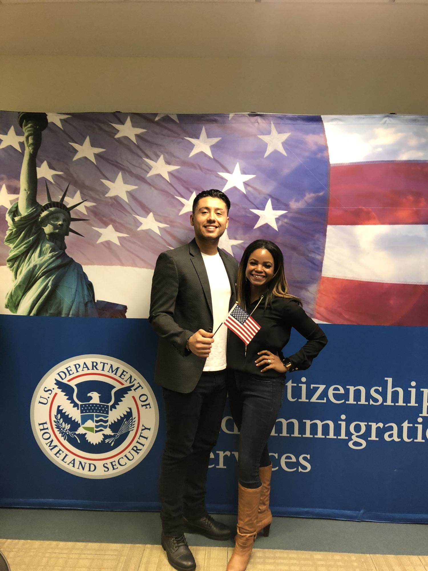 After a LONG process...Norman was sworn in as A U.S. Citizen! Something he dreamed of as a kid living in Colombia.