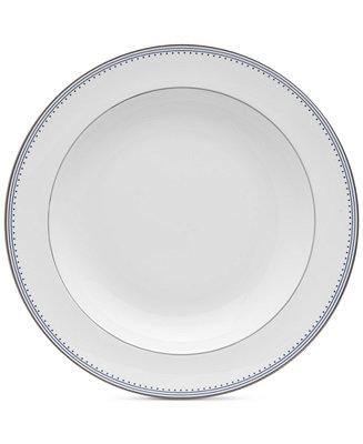 Grosgrain Indigo  Rim Soup Bowl