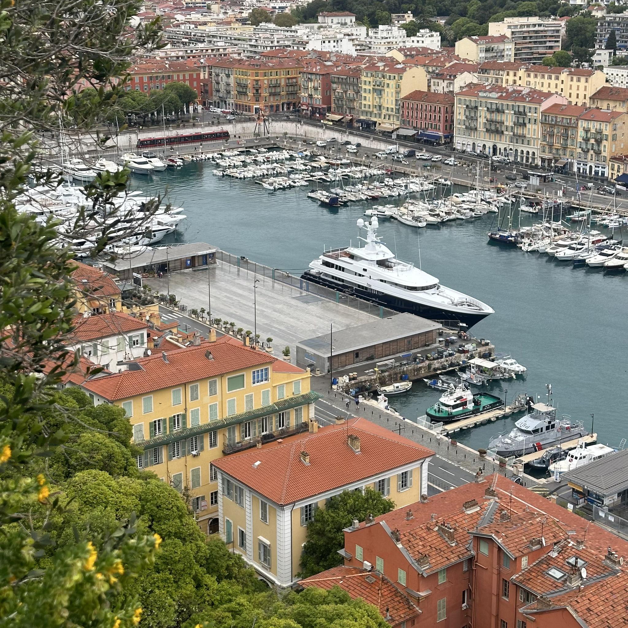 Our yacht in Nice, France