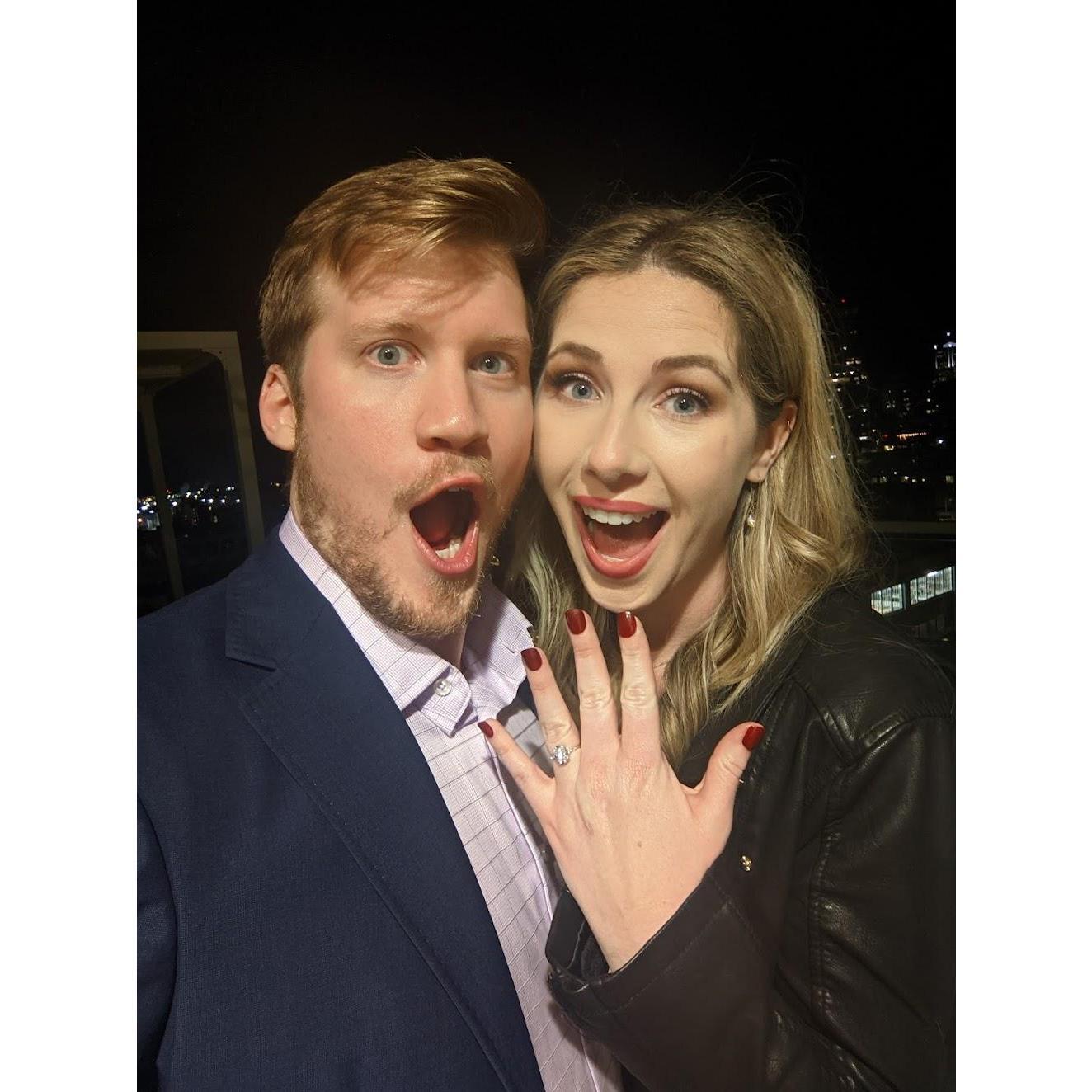 Surprise! Caty said "YES"