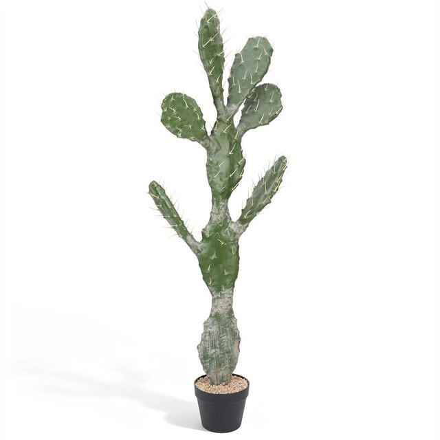 Ronminus Artificial Cactus 51 INCH Tall Fake Cactus Plants Faux Cacti Saguaro with Planter for Indoor Outdoor Home Office Shop Garden Decoration