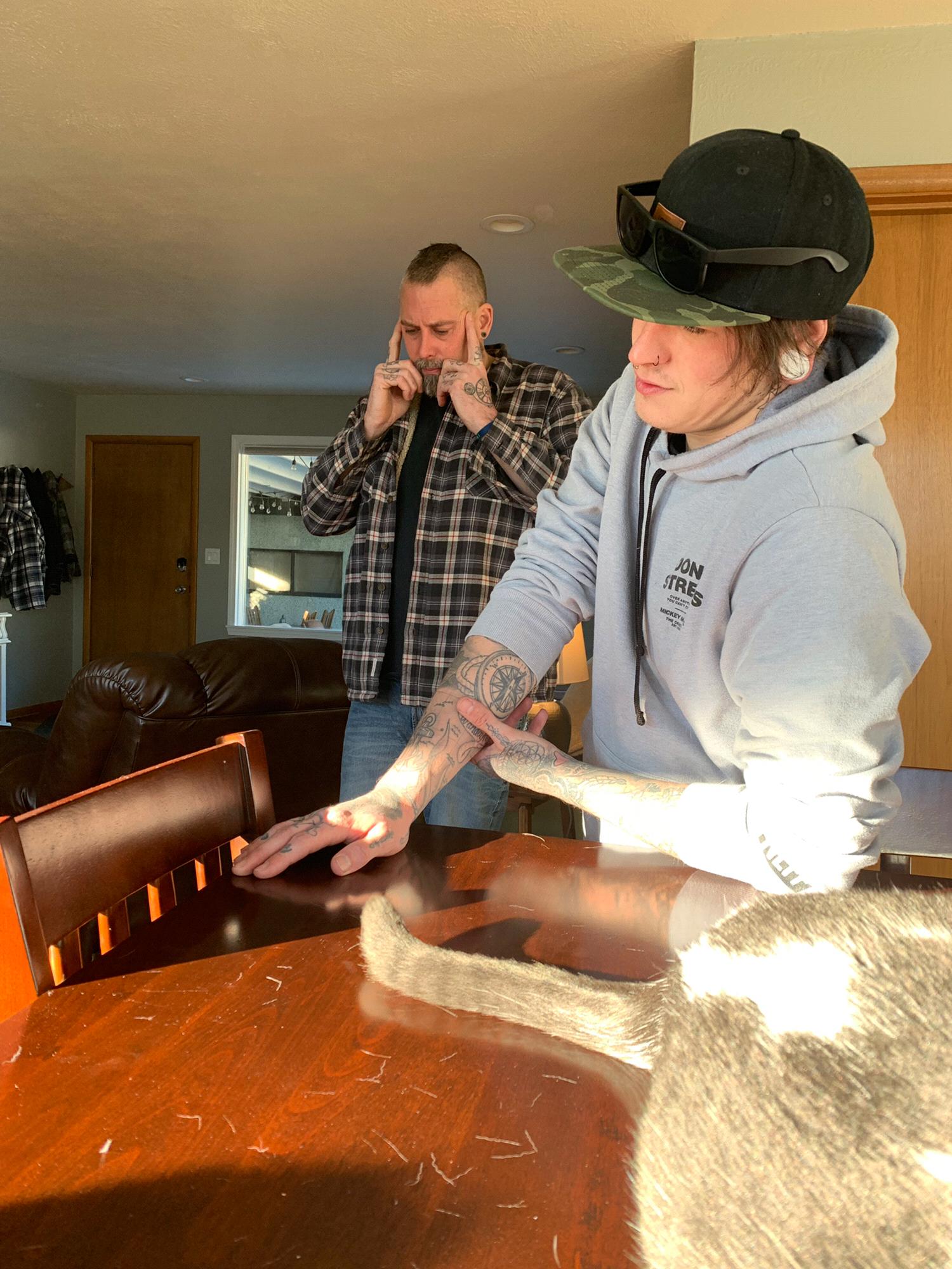 Cody and his pops thinking hard about Farthing things 🤯