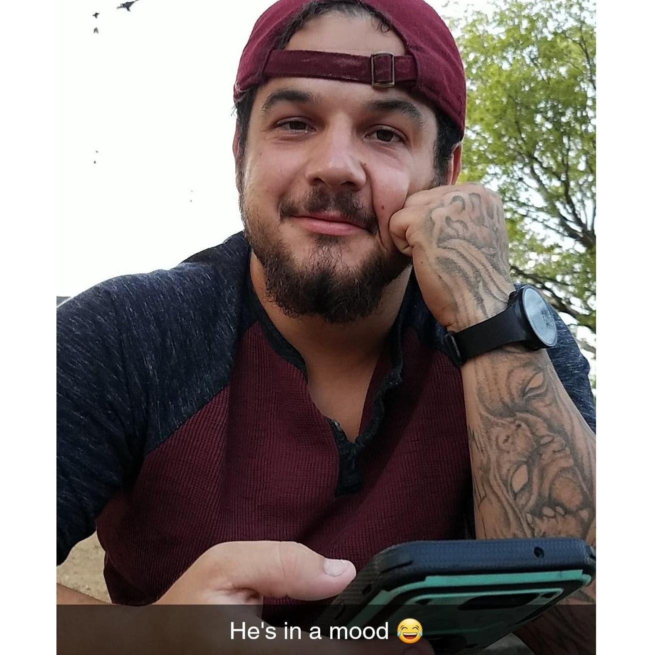 There several pictures of him with this caption 😂😂😂