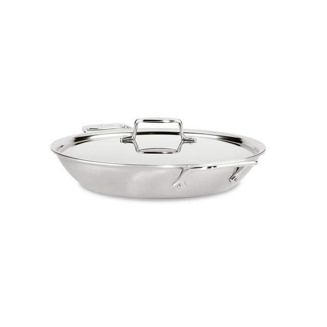 All-Clad D5 Stainless Steel Brushed 5-Ply Bonded 4.5-Quart Universal Pan with Lid