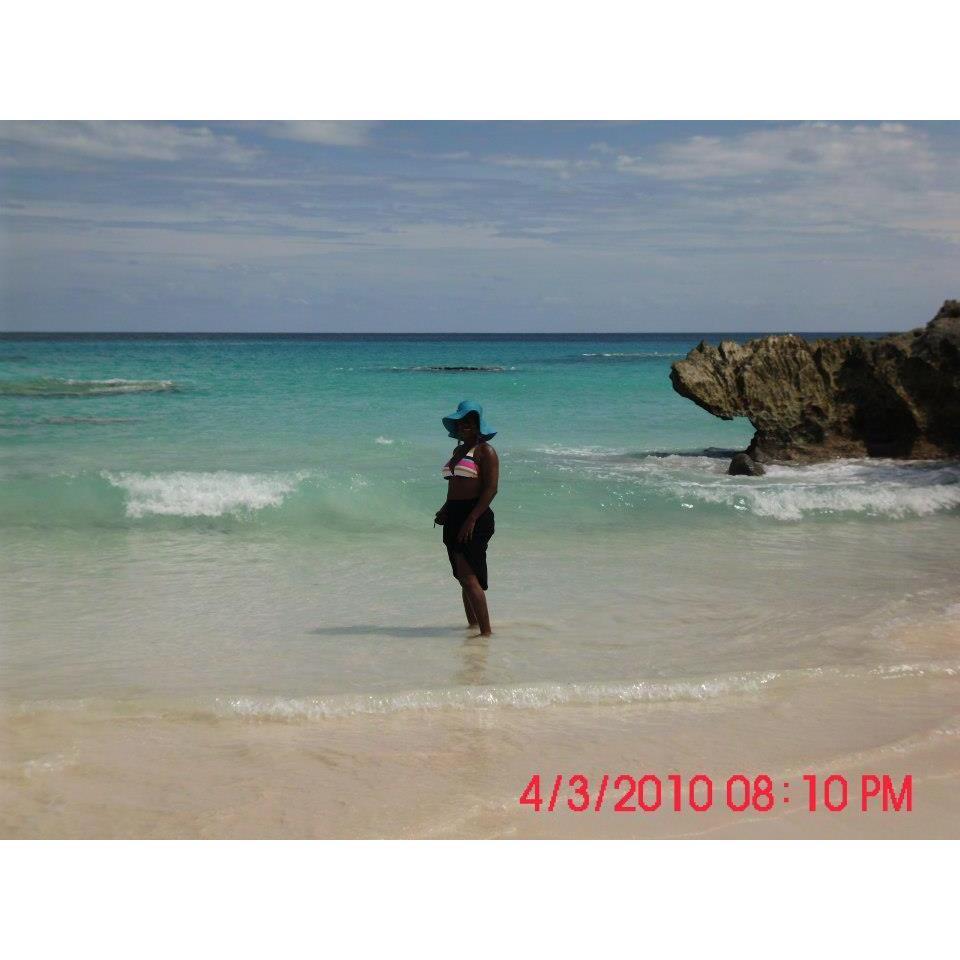 Me on the beach in Bermuda