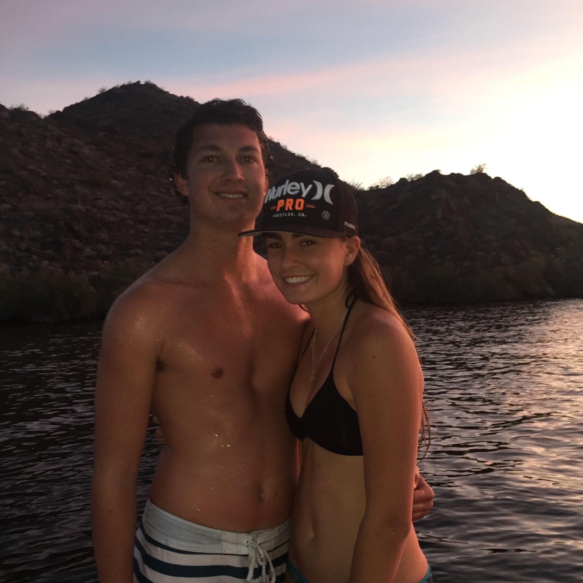 First of many lake trips, and where Brandon accidentally said "wow I love you" on the intertube