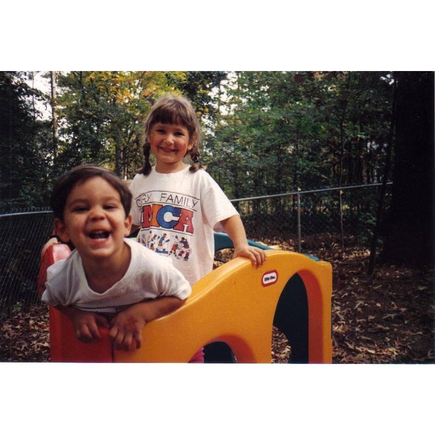 Brian and his sister Stephanie
