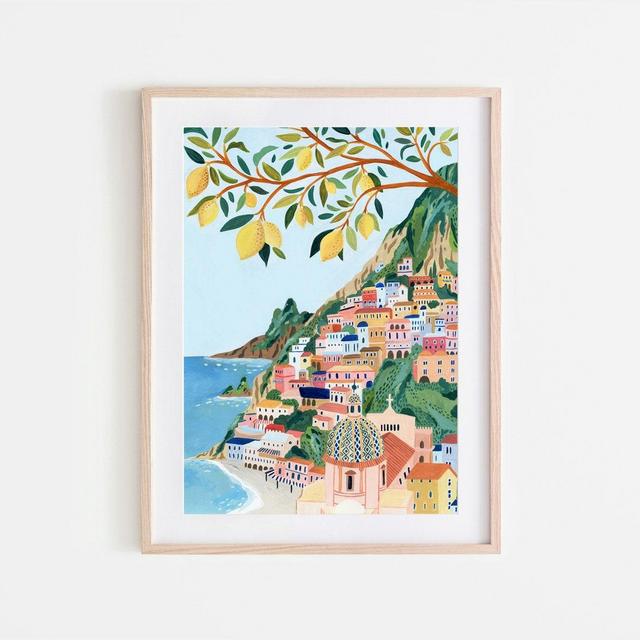 Positano, Amalfi Coast Art Print, Italy Art Print, Travel Gift, Travel Poster, Europe Print, Italian Coast, Italian Riviera, Housewarming