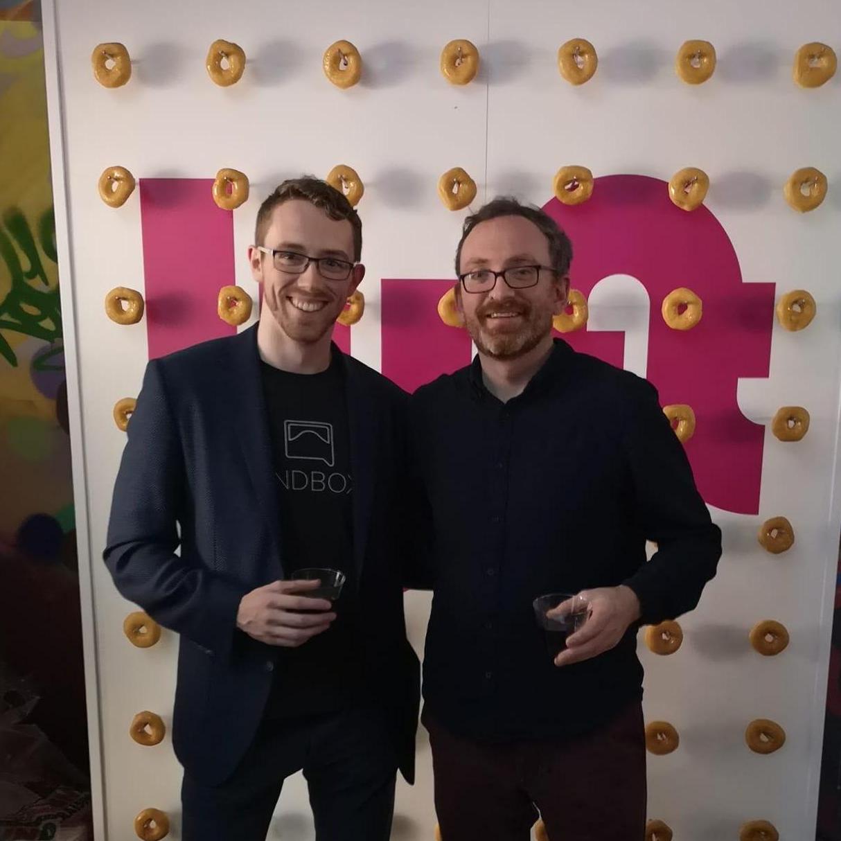 Shane and groomsman Owen