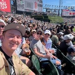 Family's meeting at the White Sox Game!