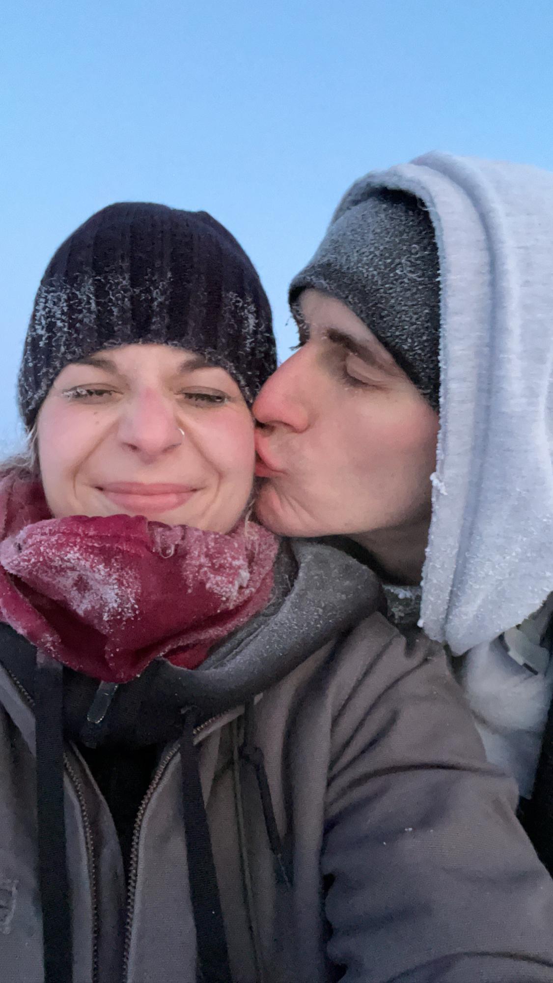 Frozen face aftermath from our first snow shoeing adventure! Chena Lakes Recreation area, near North Pole, AK