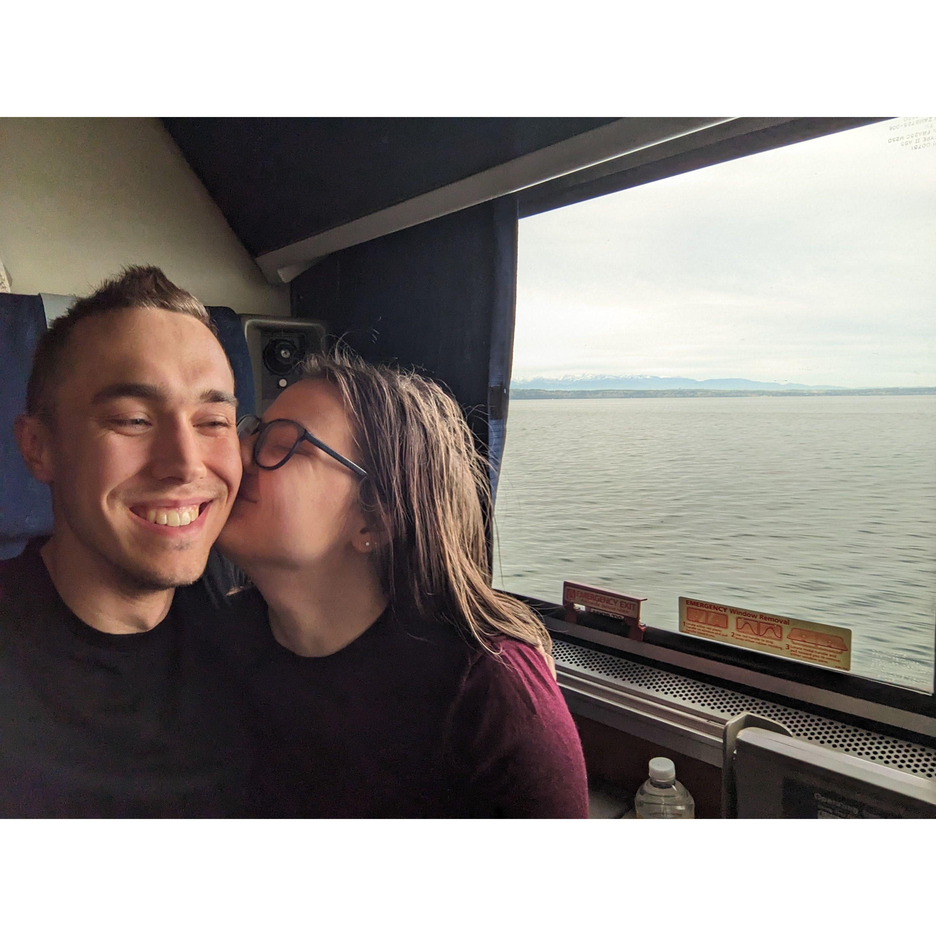 taking the Amtrak back from Michigan to Seattle