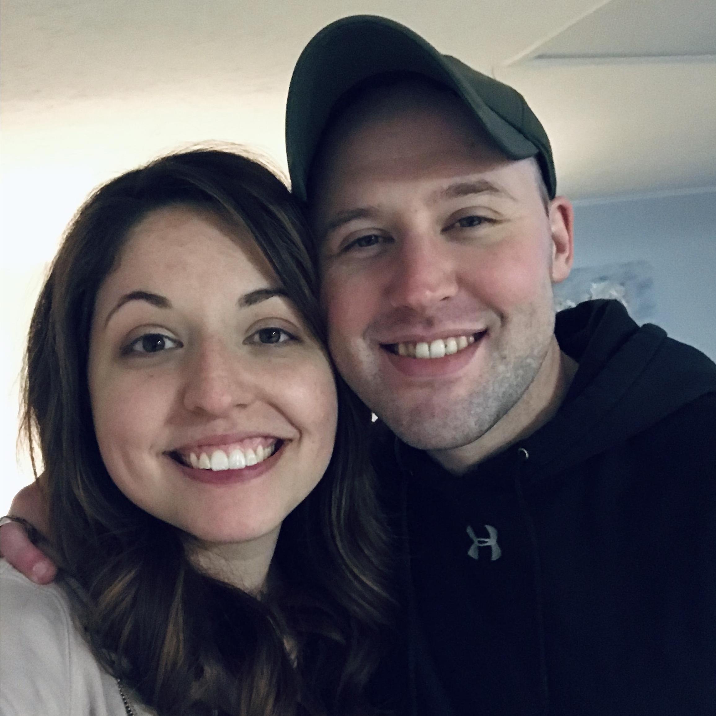 Our first photo together, Valentine's Day 2020