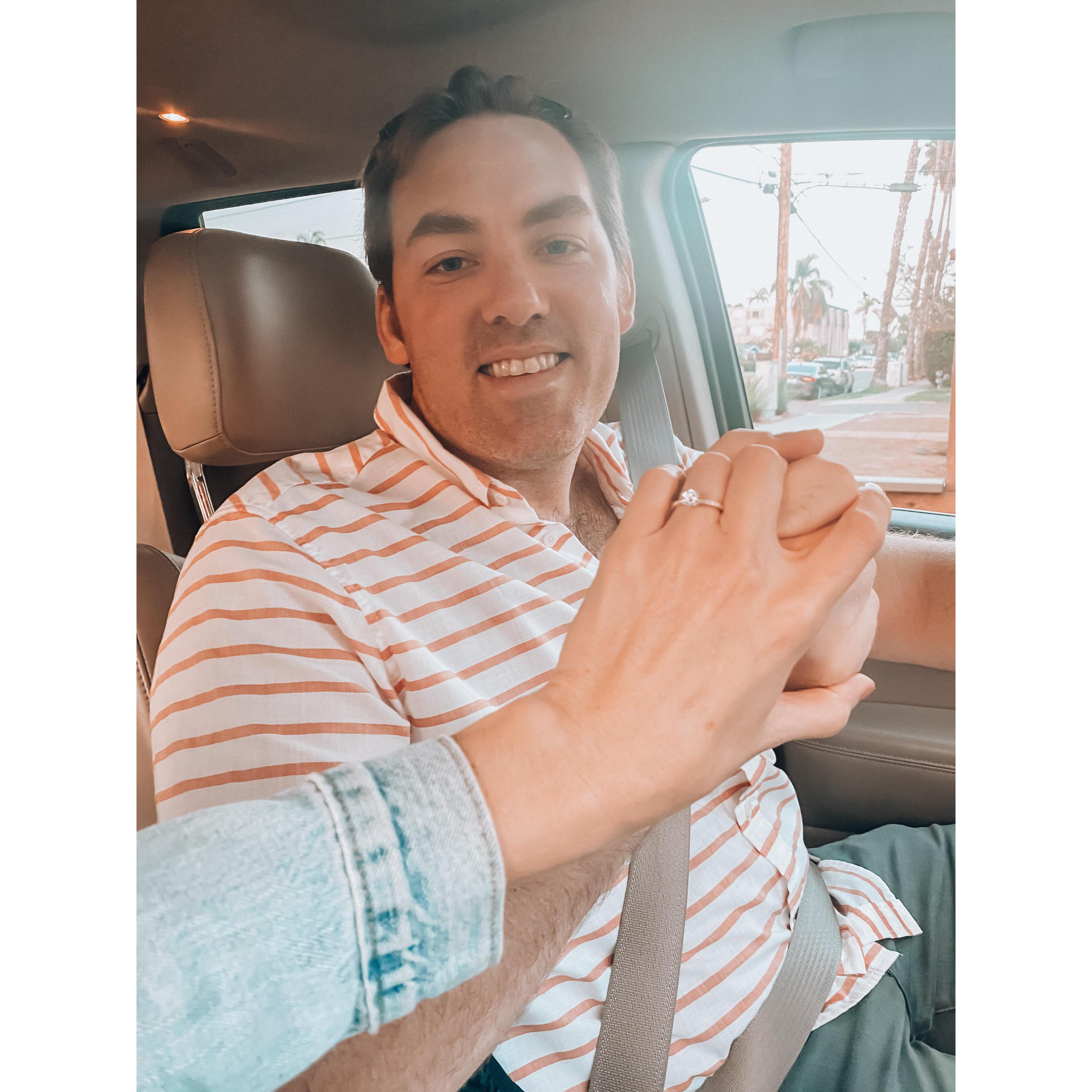 Right after George proposed!