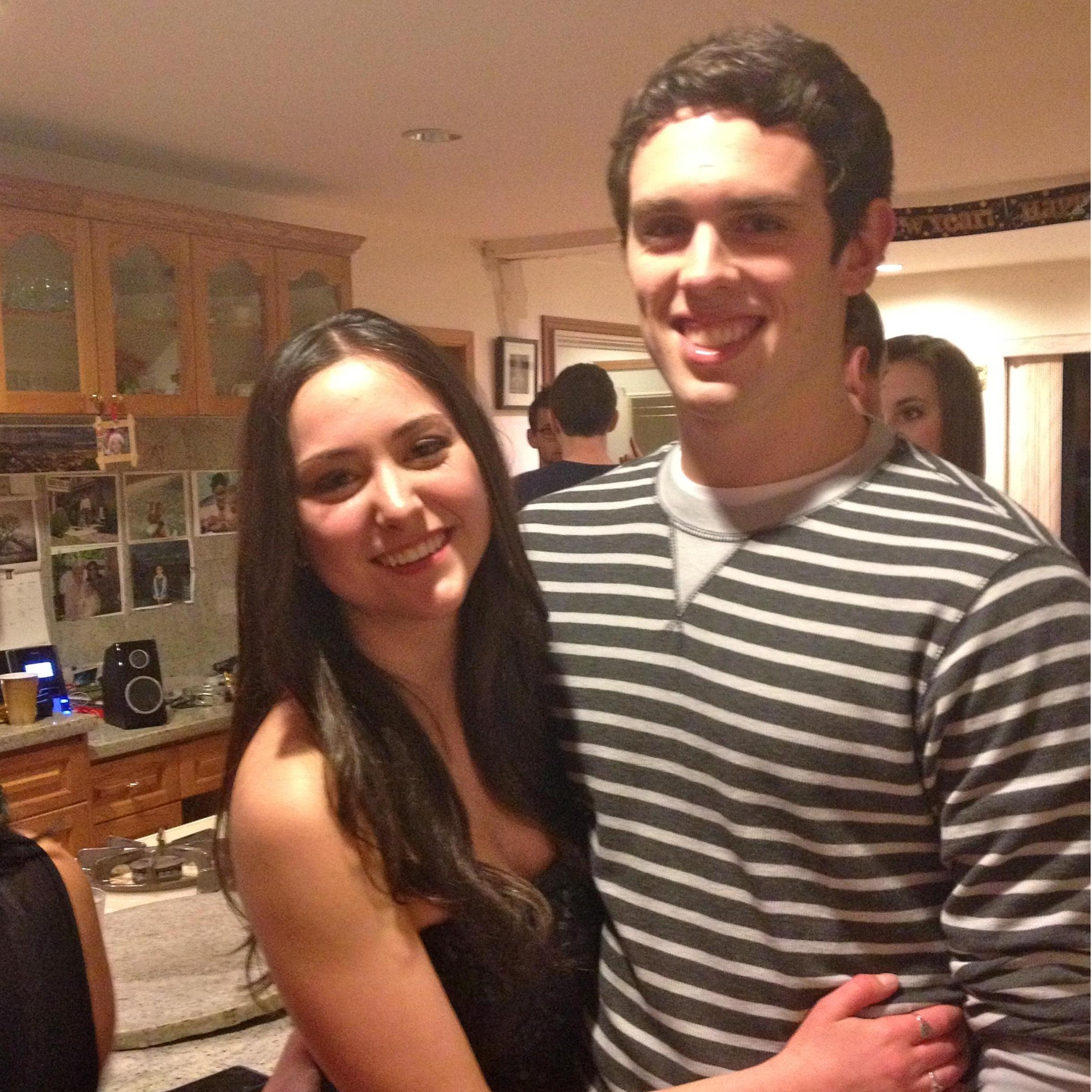 Dec 2012: Reunited post-study abroad at last! (Seven years later, this is still Will's Facebook profile picture.)