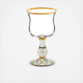 Sterling Check Wine Glass